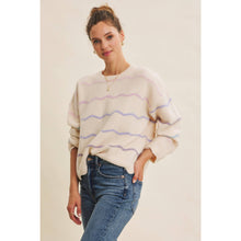 Load image into Gallery viewer, Eco-Conscious Twist Scallop Ombré Sweater
