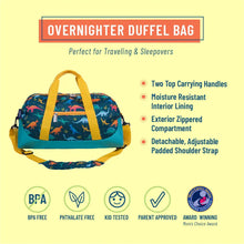 Load image into Gallery viewer, Jurassic Dinosaurs Overnighter Duffel Bag