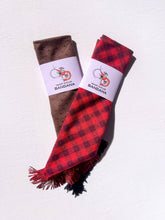 Load image into Gallery viewer, Winter Fringe Bandanas - Two Colors: Dark Red