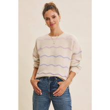 Load image into Gallery viewer, Eco-Conscious Twist Scallop Ombré Sweater
