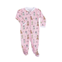 Load image into Gallery viewer, Doggie Day Care Zipper Footie - Girl
