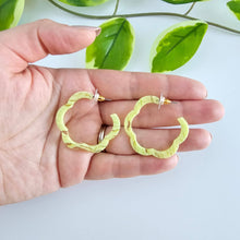 Load image into Gallery viewer, Posey Hoops - Lime Green