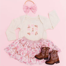 Load image into Gallery viewer, Coquette Cowgirl Long Sleeve Onesie