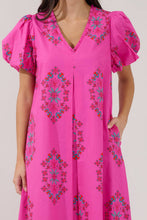 Load image into Gallery viewer, Minley Pleated Midi Dress Casria Floral