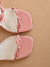 Load image into Gallery viewer, The Wendy | Pink Double Strap Bow Heels
