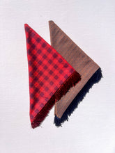 Load image into Gallery viewer, Winter Fringe Bandanas - Two Colors: Dark Red