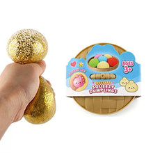 Load image into Gallery viewer, 12PCS - Metallic Smiling Steamed Bao Bun Dumpling Squeeze Squishy Stress Relief Toy