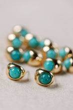 Load image into Gallery viewer, Turquoise Huggie Mini Hoop Earrings