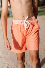 Load image into Gallery viewer, Boy Shorts in Orange Sherbet | UPF 50 Swimwear + Liner