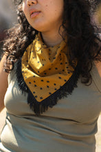 Load image into Gallery viewer, Stars & Checks Fringe Bandanas - Multiple Colors: Green