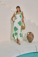 Load image into Gallery viewer, Hendy Shoulder Tie Maxi Dress Fan Breeze