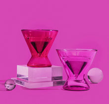Load image into Gallery viewer, Barbie™ x Dragon Glassware® Stemless Martini Glasses