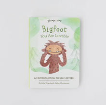 Load image into Gallery viewer, Bigfoot Snuggler + Intro Book - Self Esteem