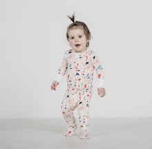 Load image into Gallery viewer, Terrazzo Bamboo Footed Sleeper