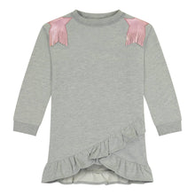 Load image into Gallery viewer, Girls Fringe Dress - Grey
