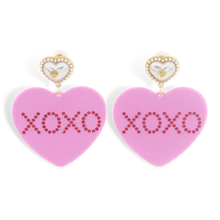 Load image into Gallery viewer, XOXO Heart Earrings
