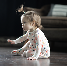 Load image into Gallery viewer, Terrazzo Bamboo Footed Sleeper