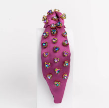 Load image into Gallery viewer, Volcano Rainbow Heart Satin Headband - Adult