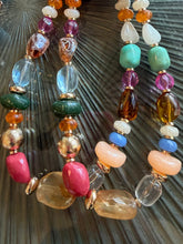 Load image into Gallery viewer, Chunky Multicolor Stone Necklace
