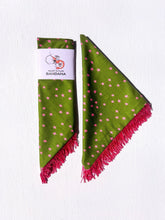 Load image into Gallery viewer, Stars &amp; Checks Fringe Bandanas - Multiple Colors: Blue
