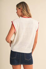 Load image into Gallery viewer, USA Teddy Bear Ivory Top
