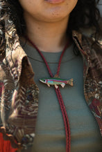 Load image into Gallery viewer, Rainbow Trout Bolo Tie

