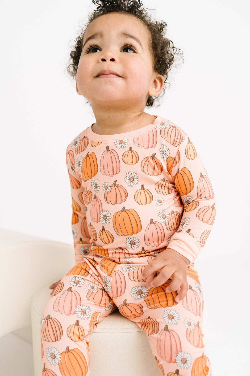 Pretty In Pink Pumpkins Bamboo Set