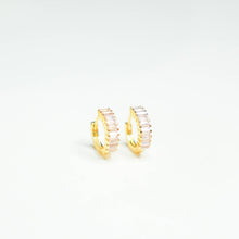 Load image into Gallery viewer, Pink Champagne Huggie Earrings

