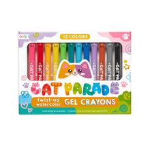 Load image into Gallery viewer, Cat Parade Gel Crayons - Set of 12
