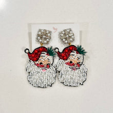 Load image into Gallery viewer, Red Santa Earrings
