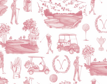 Load image into Gallery viewer, Pink Golf Toile Kids PJs
