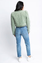 Load image into Gallery viewer, Denim Novelty Floral Jacket - Olive
