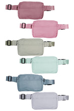 Load image into Gallery viewer, Matte Pastel Belt Bum Fanny Pack
