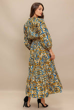 Load image into Gallery viewer, Camel Brown Printed Midi Dress
