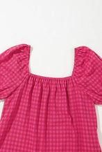 Load image into Gallery viewer, Rose Bubble Sleeve Ruffled Maxi Dress
