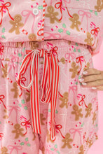 Load image into Gallery viewer, Gingerbread Bows Christmas Sweets Pajama Set
