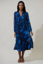 Load image into Gallery viewer, Bluford Floral Kristen Tiered Midi Dress
