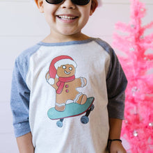 Load image into Gallery viewer, Gingerbread Skater Boy Christmas Shirt
