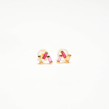 Load image into Gallery viewer, Pink Stardust Trio Earrings
