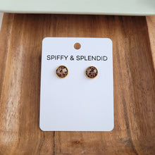 Load image into Gallery viewer, Sparkle Leopard Stud Earrings
