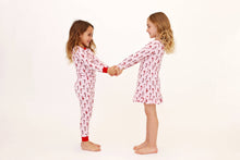 Load image into Gallery viewer, Candy Canes PJ Dress in Pink
