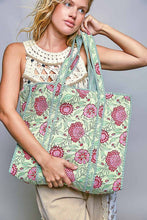 Load image into Gallery viewer, Green Multi Tote Bag
