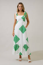 Load image into Gallery viewer, Hendy Shoulder Tie Maxi Dress Fan Breeze
