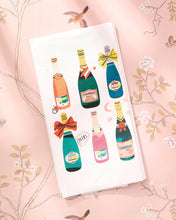 Load image into Gallery viewer, Kitchen Tea Towel | Fun Champagne Bottles
