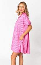Load image into Gallery viewer, Stevie Shirt Dress - Bubble Gum
