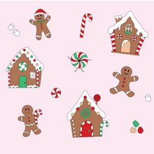 Load image into Gallery viewer, Gingerbread World PJ Dress in Pink
