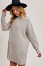 Load image into Gallery viewer, Birch Mock Neck Mini Sweater Dress
