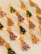Load image into Gallery viewer, Twinkle Christmas Tree Earrings | Golden &amp; Silver
