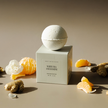 Load image into Gallery viewer, White Tea and Jasmine 4.6 oz Bath Bomb

