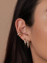Load image into Gallery viewer, Gold Rectangle Hoops
